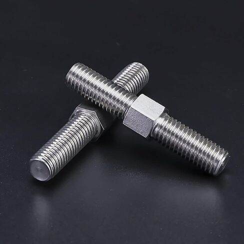 M10 Left and Right Thread Double End Thread Rod 304 Stainless Steel Stud Bolts Rod Tooth Stick Dual Head Threaded Bar (Color : M10x60mm) in Saudi Arabia
