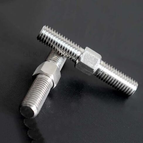 M10 Left and Right Thread Double End Thread Rod 304 Stainless Steel Stud Bolts Rod Tooth Stick Dual Head Threaded Bar (Color : M10x60mm) in Saudi Arabia