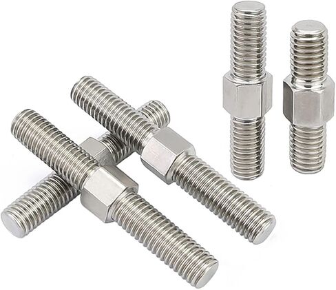 M10 Left and Right Thread Double End Thread Rod 304 Stainless Steel Stud Bolts Rod Tooth Stick Dual Head Threaded Bar (Color : M10x60mm) in Saudi Arabia