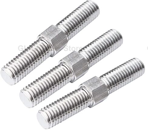 M10 Left and Right Thread Double End Thread Rod 304 Stainless Steel Stud Bolts Rod Tooth Stick Dual Head Threaded Bar (Color : M10x60mm) in Saudi Arabia