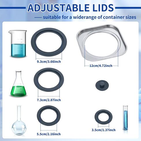 Lab Water Bath, 3L Digital Thermostatic Heater Water Bath with 1 Chamber, Selectable Opening for Laboratory Chemical & Biological Experiment (110V/6Hz) in Saudi Arabia
