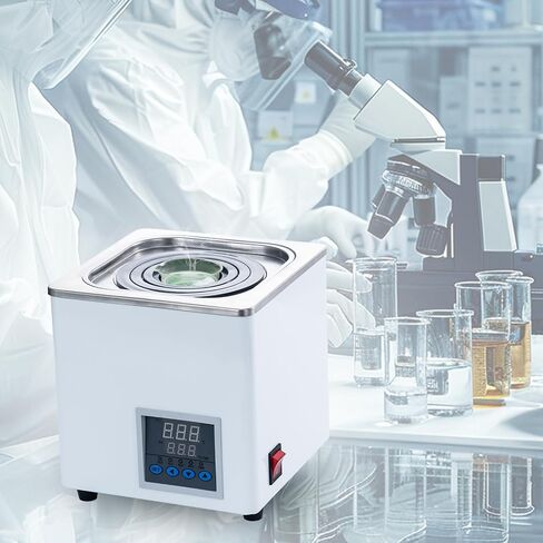 Lab Water Bath, 3L Digital Thermostatic Heater Water Bath with 1 Chamber, Selectable Opening for Laboratory Chemical & Biological Experiment (110V/6Hz) in Saudi Arabia