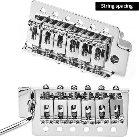 QWORK Guitar Tremolo Bridge Set, 52.5mm String Spacing, Electric Guitar Replacement Accessories in Saudi Arabia