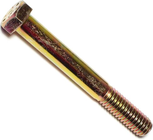 5/8-18 x 1 Hex Cap Screws Grade 8 Fine, Yellow Zinc - Pack of 5 in Saudi Arabia