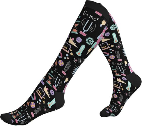 Compression Socks Knee High Circulation Support Socks For Women Men Athletic Running Work Hiking Cycling Travel in Saudi Arabia