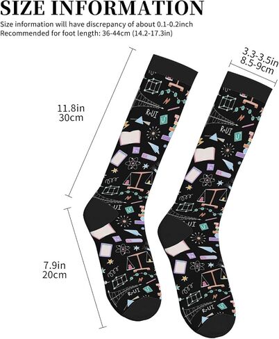 Compression Socks Knee High Circulation Support Socks For Women Men Athletic Running Work Hiking Cycling Travel in Saudi Arabia