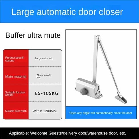 العازلة الهيدروليكية الباب الأوتوماتيكي الأقرب 25 كجم إلى 85 كجم قابلة للتعديل سرعة باب إغلاق المعدات المعدنية الأدوات العازلة in Kuwait