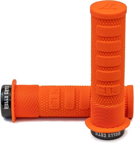 MTB Grips, Lock on, No-Twist, Grippy/Tacky, Cushioned - Hell's Gate Grips in Saudi Arabia