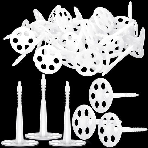 100 PCS 4 بوصة عزل البلاستيك الثقيلة السحابات الماسونية 2.4 بوصة لوحة الرغوة السحابات غسالات البولي بروبيلين الخرسانة من أجل تثبيت وربط لوحات عزل الرغوة الصارمة in Saudi Arabia