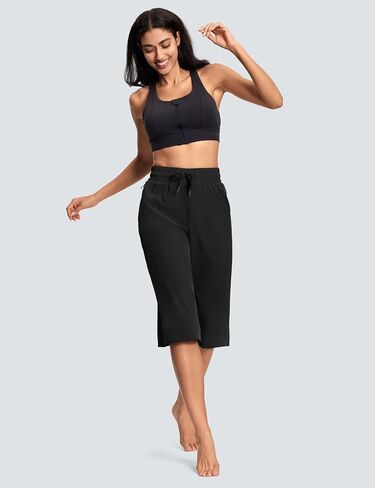 Women's Capri Pants Wide Leg Plus Size Lightweight Quick Dry Casual Summer Pants Sweatpants Hiking Walking in Saudi Arabia