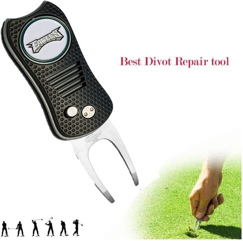أداة إصلاح Divot Switchblade مع شعار مطبوع على مُثبت الكرة المغناطيسي المطبوعة أفضل مصلح Divot in Kuwait