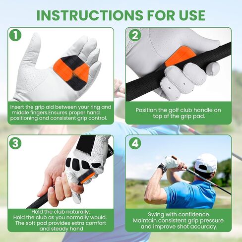 Golf Training Grip Aid - Silicone Golf Golf Swing Tool Mature لتحسين الأرجوحة ودعم قبضة - الجولف Aid للممارسة الداخلية/الخارجية in Saudi Arabia