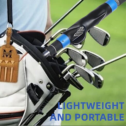 Golf Grip Trainer, Golf Club Grips, Golf Training Aid Anti-Slip, Grip Trainer Golf Club to Help Train Correct Left & Right Handed Position, Blue in Saudi Arabia