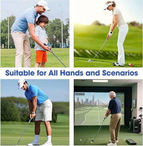 Golf Grip Trainer, Golf Club Grips, Golf Training Aid Anti-Slip, Grip Trainer Golf Club to Help Train Correct Left & Right Handed Position, Blue in Saudi Arabia
