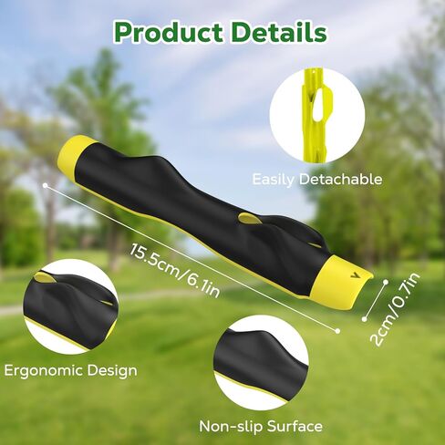 MoKo Golf Grip Trainer, 2 Pack Golf Training Aids for Correct Hand Position, Muscle Memory Trainer Practice Tool for All Levels to Enhance Grip Strength, Precision, Swing Skill, Yellow in Saudi Arabia