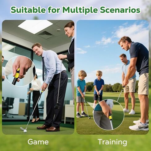MoKo Golf Grip Trainer, 2 Pack Golf Training Aids for Correct Hand Position, Muscle Memory Trainer Practice Tool for All Levels to Enhance Grip Strength, Precision, Swing Skill, Yellow in Saudi Arabia