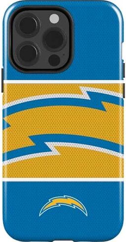 حالة هاتف Skinit Impact متوافقة مع iPhone 15 Pro - NFL Los Angeles Chargers تصميم كبير in Saudi Arabia