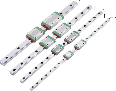 MGN7 H MGN9 H MGN12 H من 100 مم إلى 1000 مم شريحة سكة حديد مصغرة 1PCS دليل MGN+1PCS MGN Carriage 3D Part 1PCs (MGN9 H ، 150mm) in Saudi Arabia