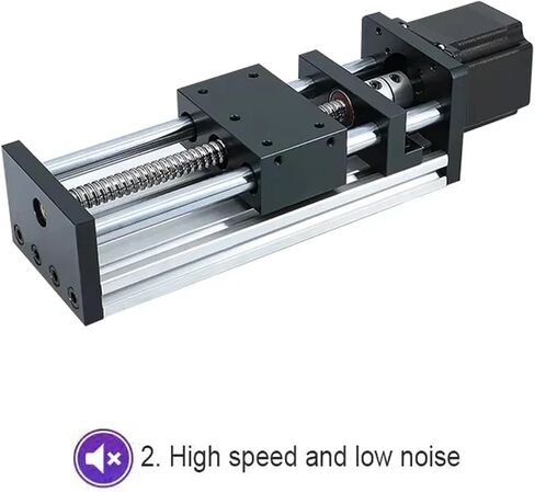 GGP Sliding Stage Travel 100-500mm SFU1204 Ball Screw 3D Printer CNC Motion Table Linear Guide 1Pcs(for Nema17,Effective Stroke 200) in Saudi Arabia