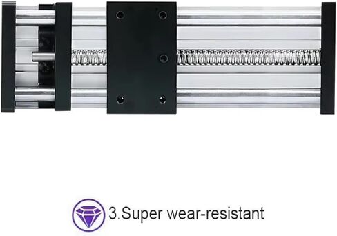 GGP Sliding Stage Travel 100-500mm SFU1204 Ball Screw 3D Printer CNC Motion Table Linear Guide 1Pcs(for Nema17,Effective Stroke 200) in Saudi Arabia