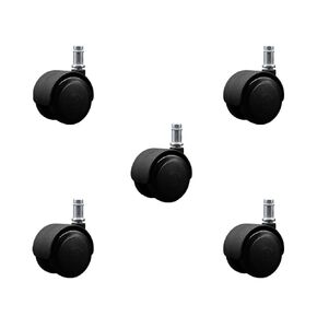 2 بوصة تخفيض الضغط على المكتب عجلات كرسي-مكابح يتم تطبيقها حتى يجلس-عجلات يوريتان غير المعارضة-سيقان حلقة قبضة-375 رطلاً. إجمالي السعة - مجموعة من 5 - خدمة العلامة التجارية Service in Kuwait