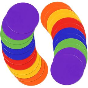 4Inch 9 Inch Poly Spot Markers for Gym Floor Poly Spots, 12/18/24/36 Pcs Round Non-Slip Rubber Floor Dots Agility Markers Flat Cones for Sports Soccer PE Training, Dance, Classroom Activities in Kuwait