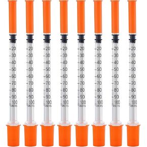30PACK 1ML Syringes with 30G 1/2"(13mm) Needle, Lab Supplies Individually Wrapped (1CC 30G 1/2" - 30PACK) in Saudi Arabia
