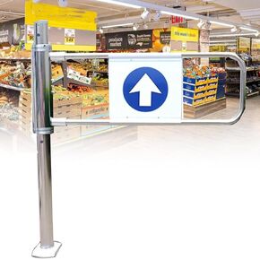 بوابة أرجوحة مدخل متينة - 90 ° باب نقل المشاة المعدني للمستودع والسوبر ماركت والمكتبة ومتجر خلاب - Rightdoor 60x102cm ، جهاز إغلاق آمن in Kuwait