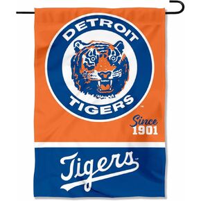 Detroit Tigers Retro Vintage Throwback Double Sided Garden Flag in Saudi Arabia