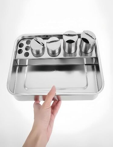 304 Stainless Steel Changing Tray for Medical Instruments Rectangular Container for Medicine Storage for Hospital and Clinic Use in Saudi Arabia