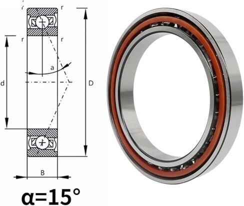 Single Row Angular Contact Ball Bearing 71800 71801 71802 71803 71804 71805 71806 71807 71808C(71808 40x52x7) in Saudi Arabia