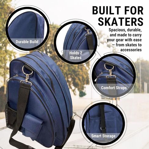 Kami-So Inline Roller Skating Bag | Durable Roller Skate Bag for Adults | Ice Skating Backpack, Rollerblades & Quad Skates in Kuwait