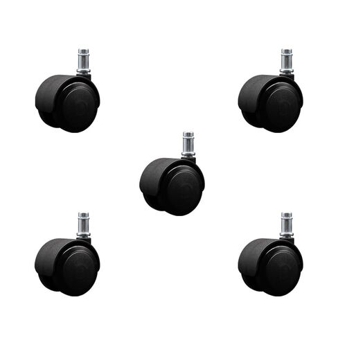 2 بوصة تخفيض الضغط على المكتب عجلات كرسي-مكابح يتم تطبيقها حتى يجلس-عجلات يوريتان غير المعارضة-سيقان حلقة قبضة-375 رطلاً. إجمالي السعة - مجموعة من 5 - خدمة العلامة التجارية Service in Kuwait