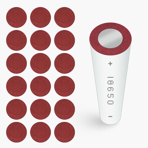 550pcs 18650 حلقات عازل بطارية الليثيوم ، الدعم اللاصقة ، حلقة عزل كهربائية ورقية مجوفة ، أحمر in Kuwait