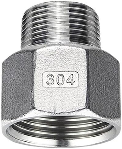 304 stainless steel internal and external wire variable diameter head internal to external thread joint hexagonal thread reducing pipe clamp direct G2-G4(G3 inside*G2 outside) in Kuwait