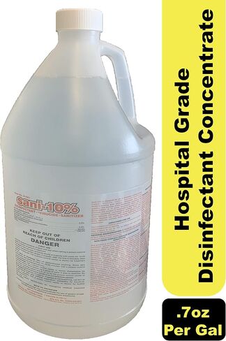 Sani-10% Registered Disinfectant Virucide Sanitizer. 1 gallon makes 180 ready to use gallons in Saudi Arabia