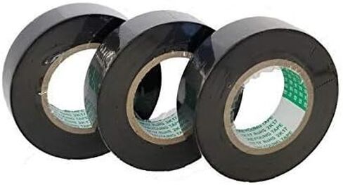 Taeyoung OEM Tape EG10B - TAPE ON -RESIDUE AUTOMOTIVE PVC <10 لفات من 3/4 "× 82 قدمًا> (19 مم × 25 م ، لاصق تسخير الأسلاك ، PVC ، أسود) in Saudi Arabia