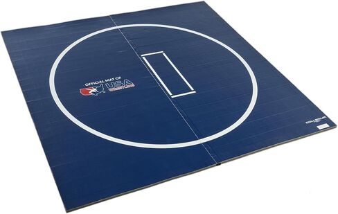 Dollamur 10’x10’x1.25" Wrestling Mat, Black, Home Workouts, Exercise, with Circles, FLEXI-Connect® in Saudi Arabia