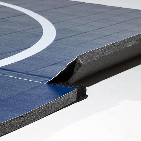 Dollamur 10’x10’x1.25" Wrestling Mat, Black, Home Workouts, Exercise, with Circles, FLEXI-Connect® in Saudi Arabia