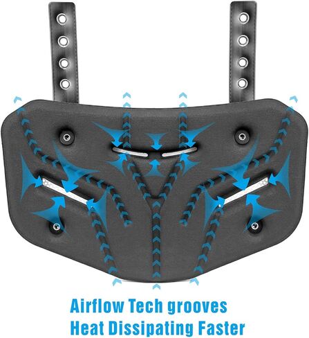 Football Back Plate- Back Bone Plate - Football Back Plate, Rear Lower Back Protector Hard Outer Shell & Contoured Foam, High-Impact Protection Football Gear in Kuwait
