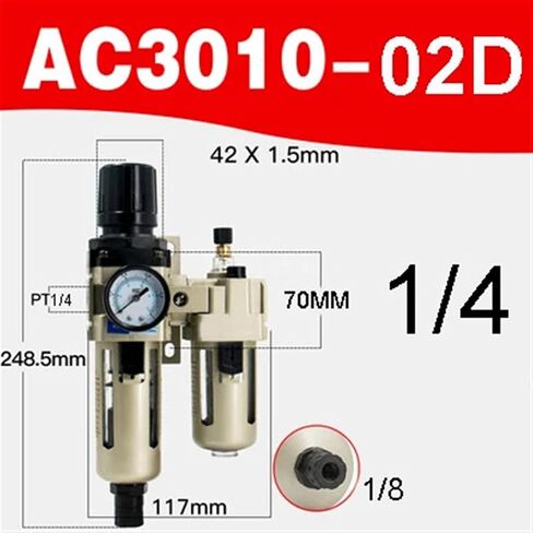 AC3010-02 AC3010-03 G3/8 مرشحات فخ الفاصل الزاهية والمياه لضاغط الهواء ينظم مرشح منظم الضغط الهوائي (AC4010-04D) in Saudi Arabia