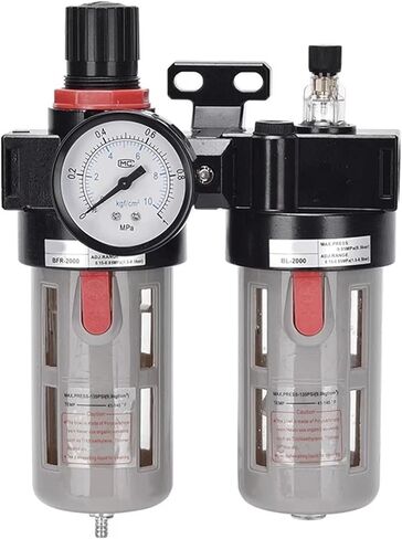 BFC2000 BFC3000 BFC4000 1/4 3/8 1/2 Air Compressor Oil Water Separator Filter Regulator Preparation Unit FRL Combination(BFC4000) in Saudi Arabia