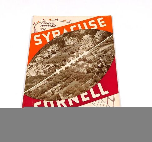 1951 Syracuse at Cornell College Football Program 9-29-51 - College Programs in Saudi Arabia