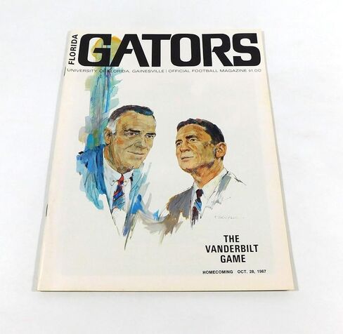 1967 Vanderbilt at Florida College Football Program 10-28-67 - College Programs in Saudi Arabia