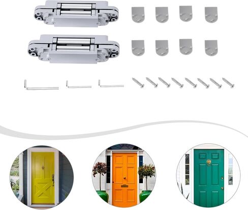 Set of 2 DIY Hidden Bookcase Door/Secret Door - Pivot Hinge Kit 180 Degrees in Saudi Arabia