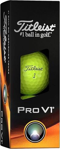 Titleist Pro V1 Golf Balls (Yellow, 3pk) 1 Sleeve 2023 in Saudi Arabia
