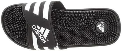adidas Men's Adissage Slides Sandal, Black/White/Black, 13 in Kuwait