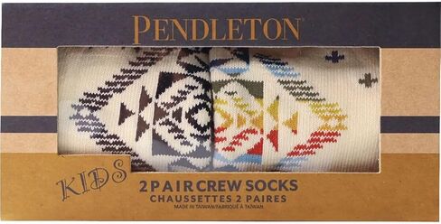 PENDLETON Kids Wild Blooms 2-Pack Socks | Gift Box | Youth Cotton Crew Socks in Kuwait