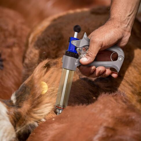 50ML Semi Adjustable Continuous Repeating Syringe Auto Injector – Livestock Pump Automatic Injectors for Syringes – Cattle, Cow, Goat, Sheep, Pig Veterinary Tool in Saudi Arabia