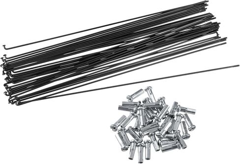 ACROPIX 40 Pcs Bicycle Steel Spokes 14G Bike Spoke 268mm Length with Nipples for Most Bicycle Car Parts in Saudi Arabia